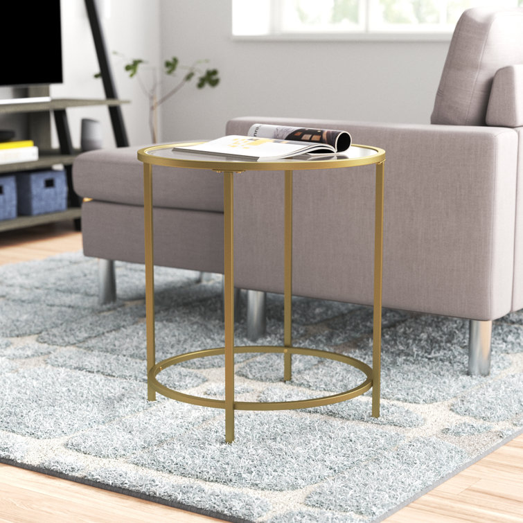 Doynton Glass Top End Table